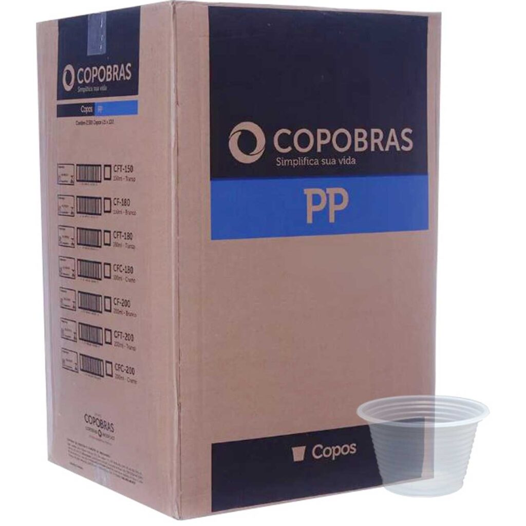 Caixa de Copo descartável 50 ml - 100 unidades - Materiais e Limpeza